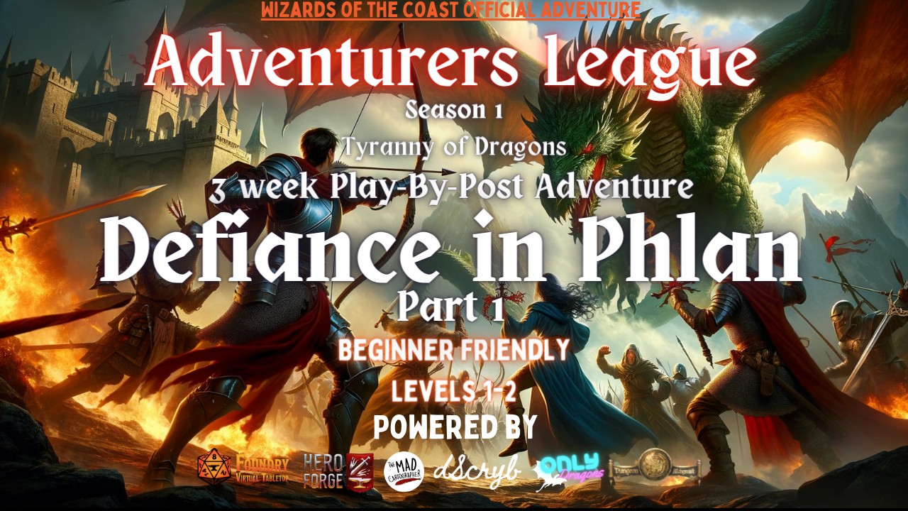 Play Dungeons & Dragons 5e Online | Defiance in Phlan Pt. 1 ⚔ ...