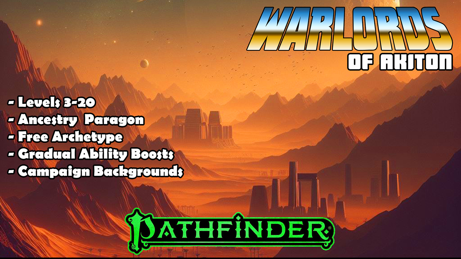 Play Pathfinder 2e Online | Warlords of Akiton | PF2E |🏳️‍⚧️🏳️‍🌈
